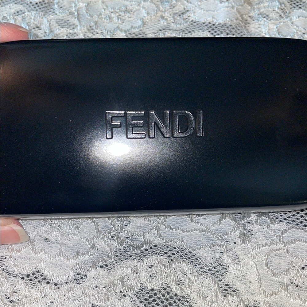 Fendi Purple Rectangular Glasses with Glossy Finish - Picture 15 of 16